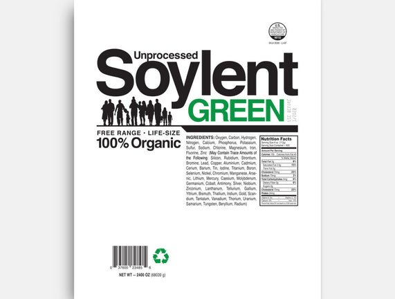 Unprocessed Soylent Green