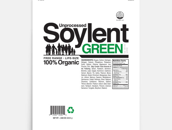 Unprocessed Soylent Green