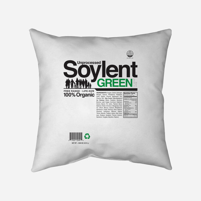 Unprocessed Soylent Green-none removable cover throw pillow-Captain Ribman