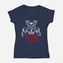 Upside Down Hugs-womens v-neck tee-batang 9tees
