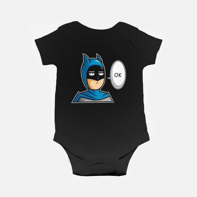One Punch Bat-baby basic onesie-krisren28