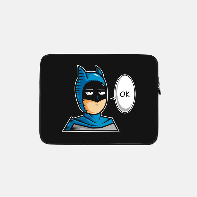One Punch Bat-none zippered laptop sleeve-krisren28
