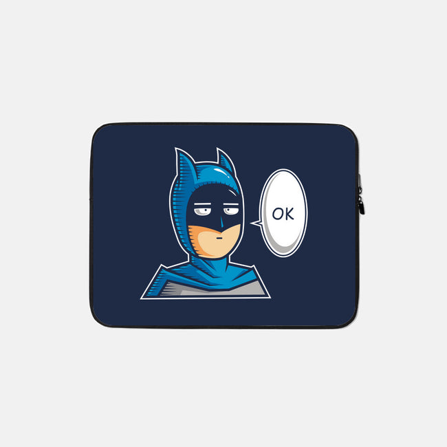 One Punch Bat-none zippered laptop sleeve-krisren28