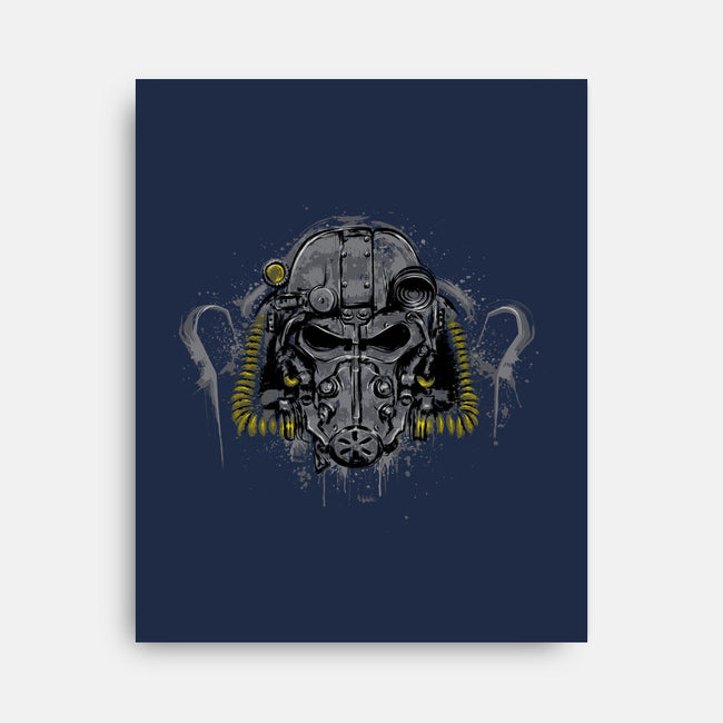 T-60 Power Armor-none stretched canvas-DrMonekers