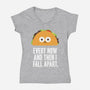 Taco Eclipse of the Heart-womens v-neck tee-David Olenick