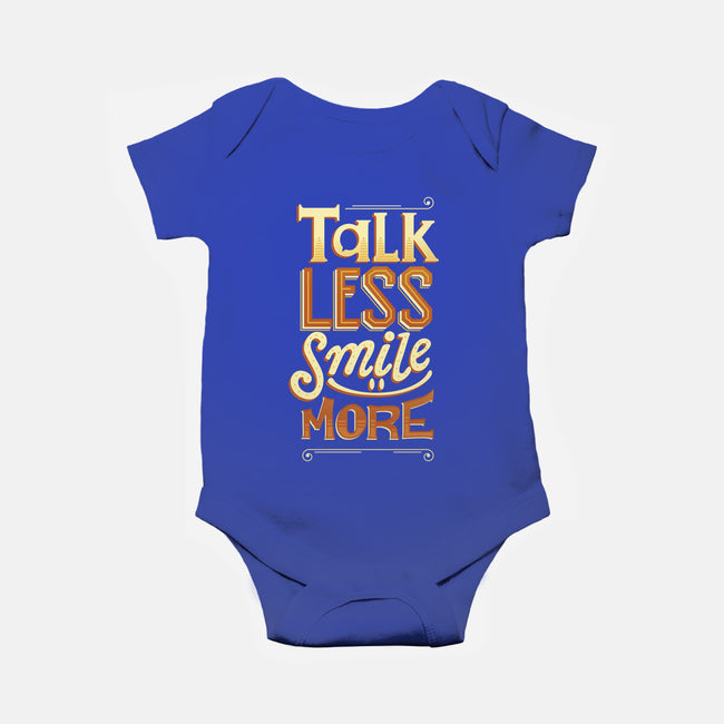 Talk Less-baby basic onesie-risarodil