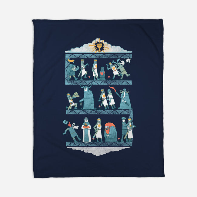 Tapisserie D'arrrggghhh-none fleece blanket-queenmob