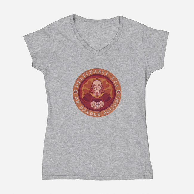 Tea or Poison?-womens v-neck tee-KatHaynes