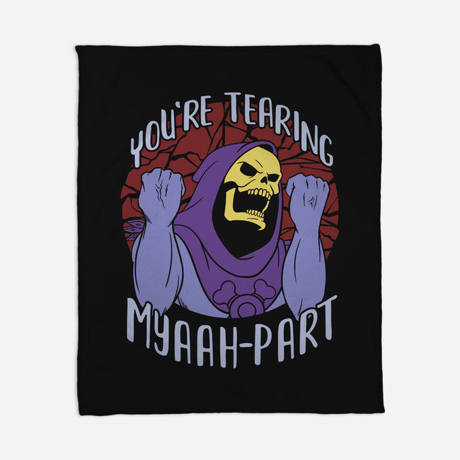 Tearing Myaaah-Part-none fleece blanket-Kat_Haynes