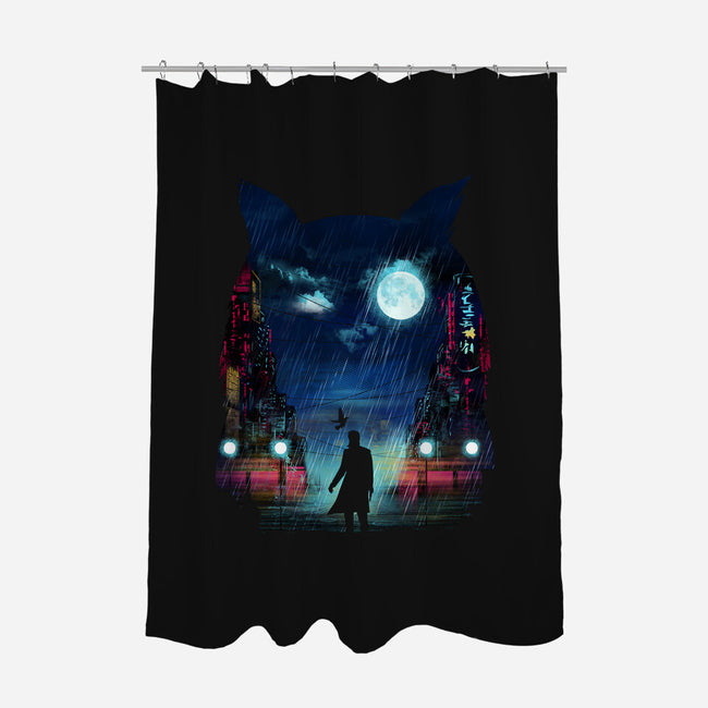 Tears In The Rain-none polyester shower curtain-dandingeroz