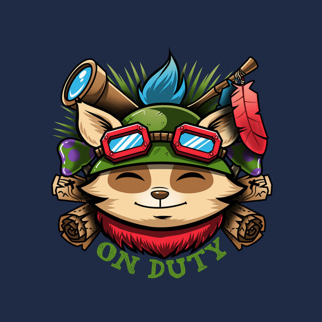 Teemo On Duty-none polyester shower curtain-Bamboota