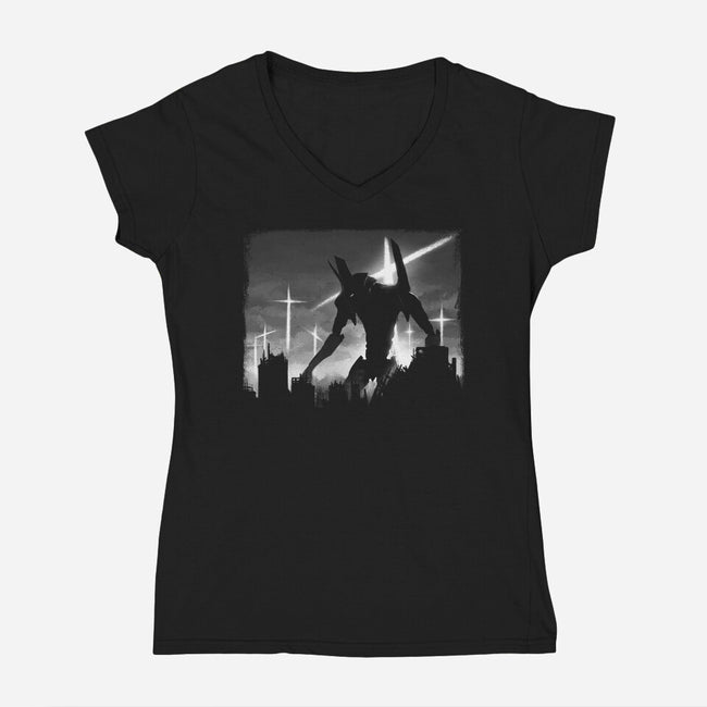 Test Unit-womens v-neck tee-Crumblin' Cookie