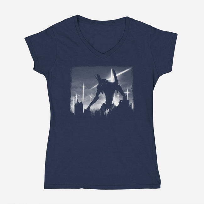 Test Unit-womens v-neck tee-Crumblin' Cookie