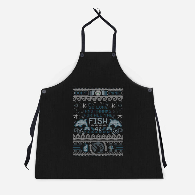 Thanks For The Fish!-unisex kitchen apron-Licunatt