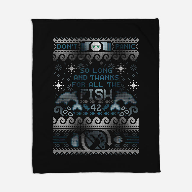Thanks For The Fish!-none fleece blanket-Licunatt