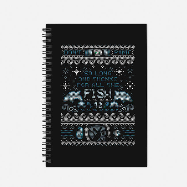 Thanks For The Fish!-none dot grid notebook-Licunatt