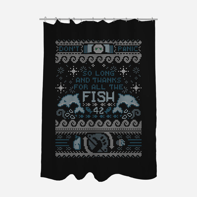 Thanks For The Fish!-none polyester shower curtain-Licunatt