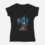 That's No Luna-womens v-neck tee-Chriswithata