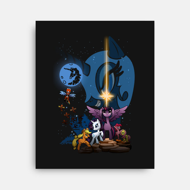 That's No Luna-none stretched canvas-Chriswithata