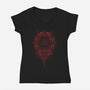 The Art of Alchemy-womens v-neck tee-ChocolateRaisinFury