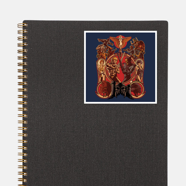 The Battle Of Grayskull-none glossy sticker-Moutchy