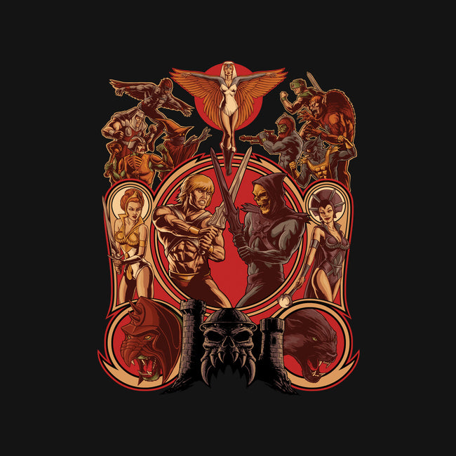 The Battle Of Grayskull-womens v-neck tee-Moutchy