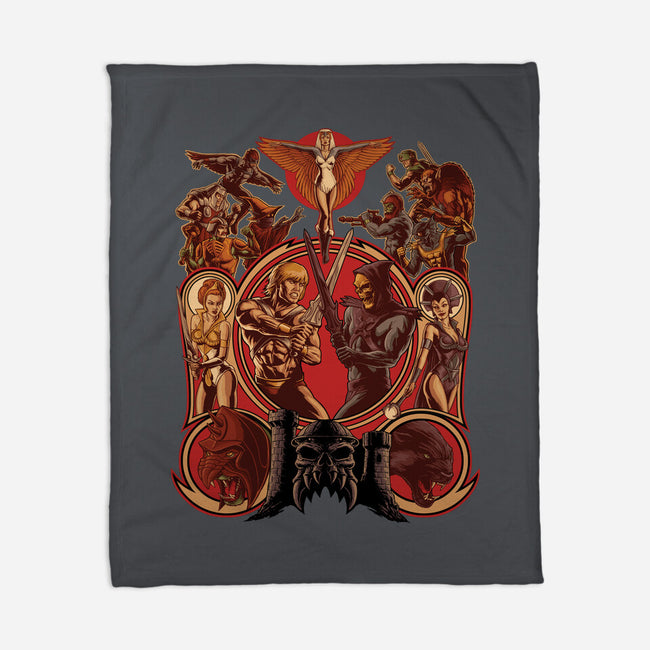 The Battle Of Grayskull-none fleece blanket-Moutchy