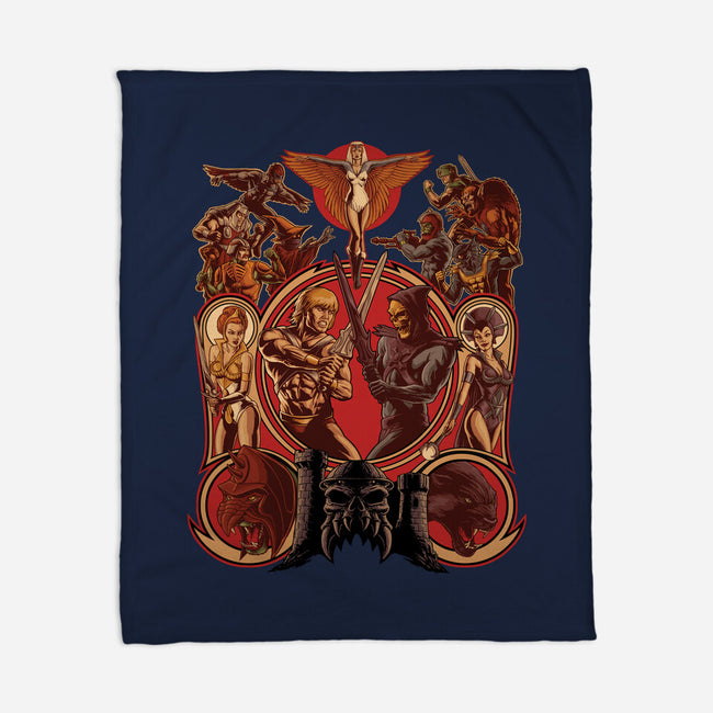 The Battle Of Grayskull-none fleece blanket-Moutchy