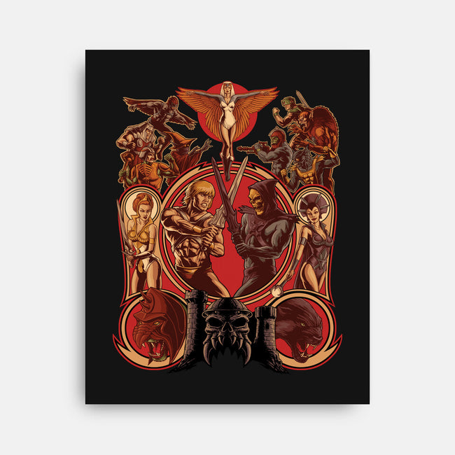 The Battle Of Grayskull-none stretched canvas-Moutchy