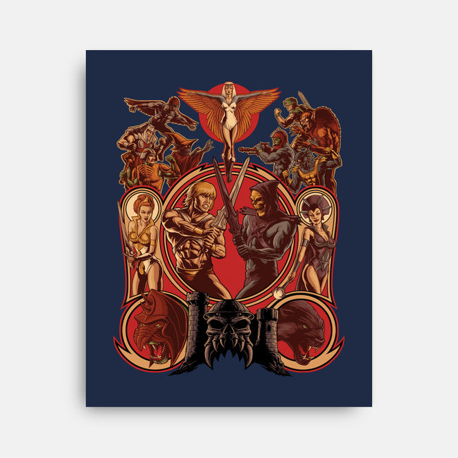 The Battle Of Grayskull-none stretched canvas-Moutchy