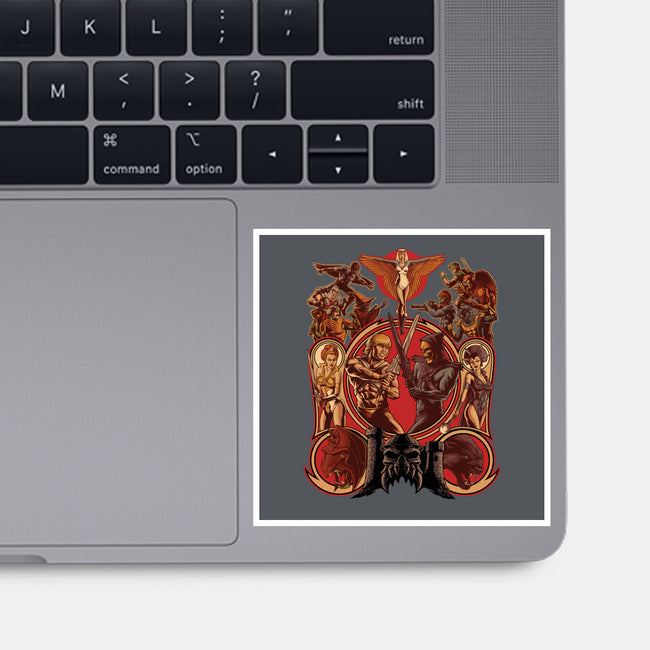 The Battle Of Grayskull-none glossy sticker-Moutchy