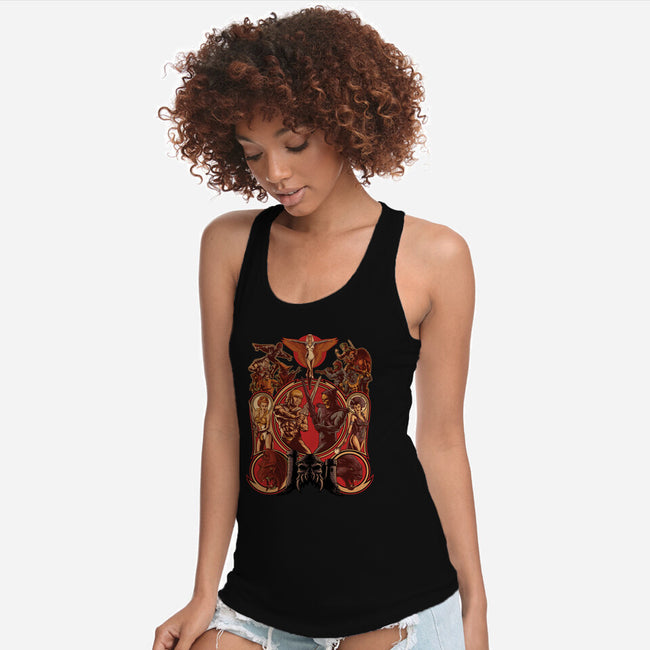 The Battle Of Grayskull-womens racerback tank-Moutchy