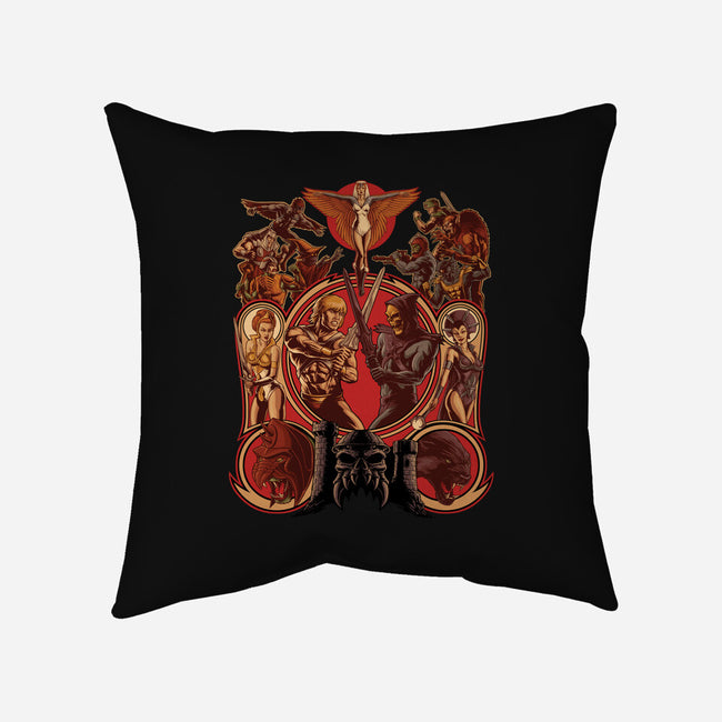 The Battle Of Grayskull-none removable cover w insert throw pillow-Moutchy