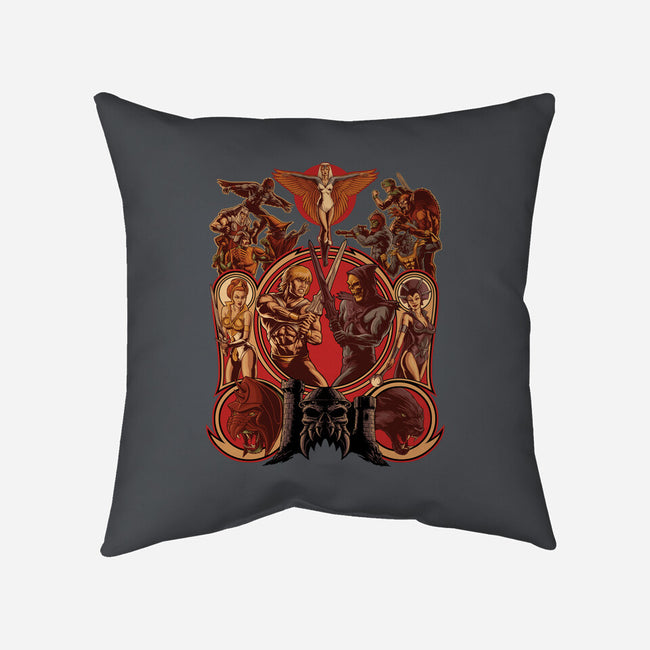 The Battle Of Grayskull-none removable cover throw pillow-Moutchy