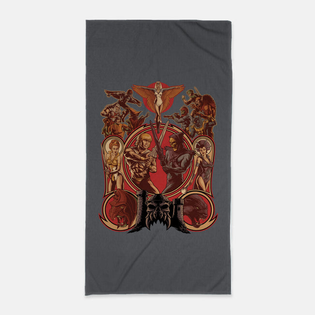 The Battle Of Grayskull-none beach towel-Moutchy