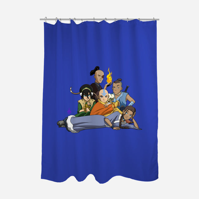 The Bending Club-none polyester shower curtain-dandstrbo