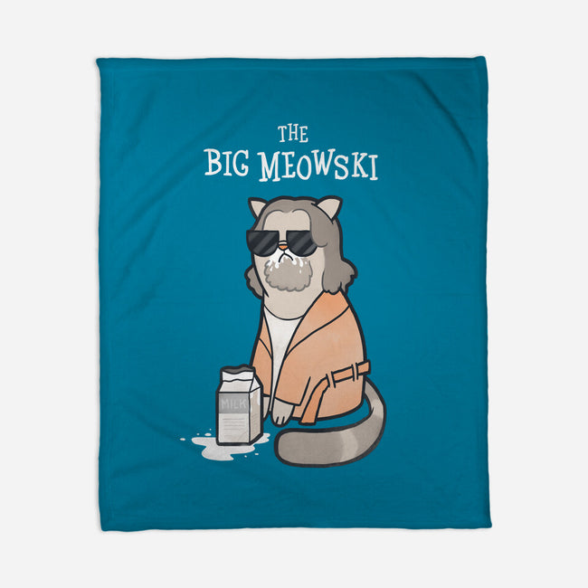 The Big Meowski-none fleece blanket-queenmob