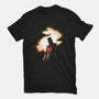 The Black Knight Rises-womens fitted tee-Obvian