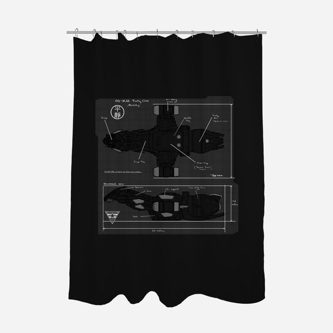 The Blueprint-none polyester shower curtain-AndreusD