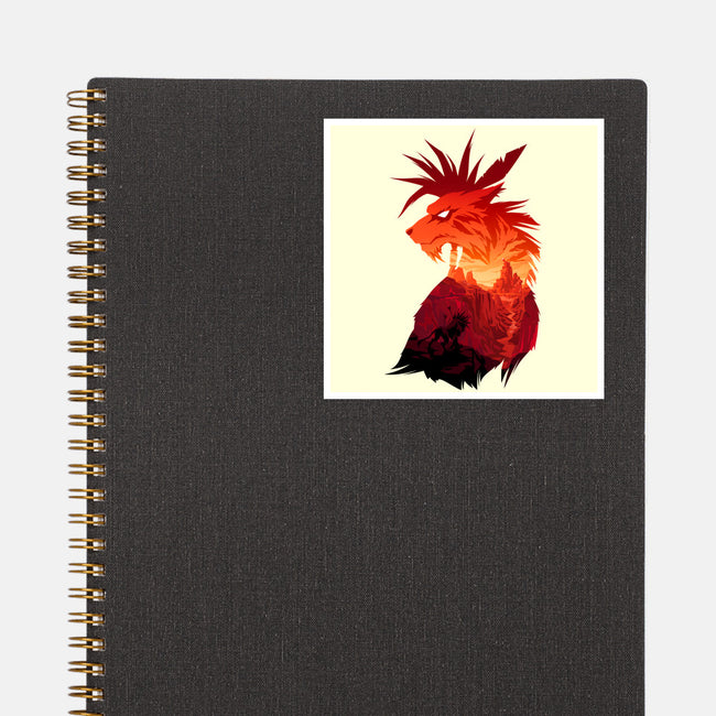 The Canyon's Guardian-none glossy sticker-PencilMonkey