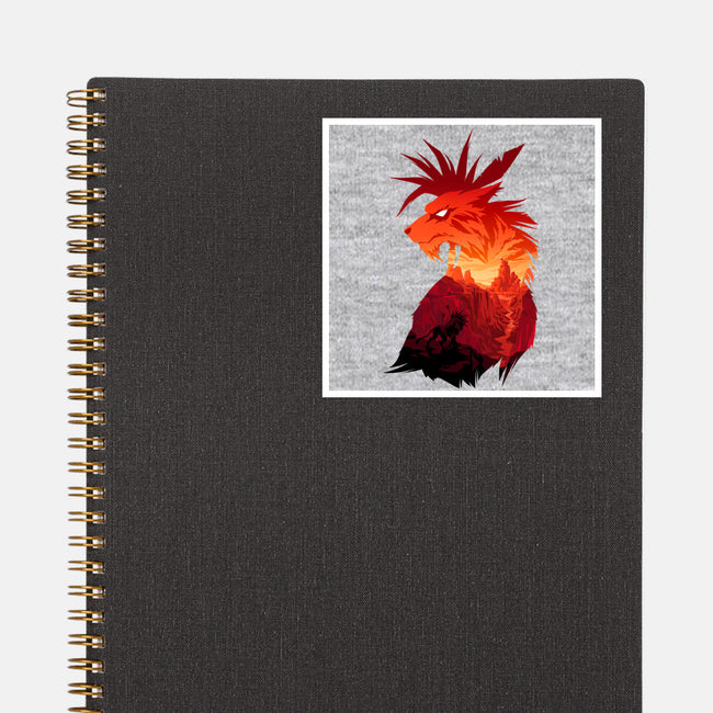 The Canyon's Guardian-none glossy sticker-PencilMonkey