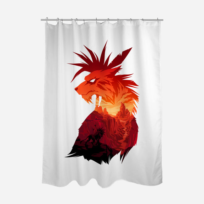 The Canyon's Guardian-none polyester shower curtain-PencilMonkey