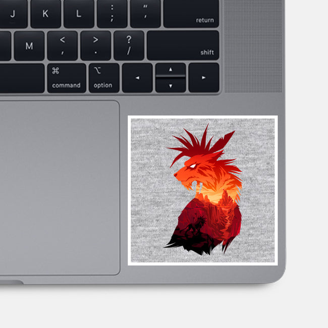 The Canyon's Guardian-none glossy sticker-PencilMonkey