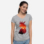 The Canyon's Guardian-womens v-neck tee-PencilMonkey