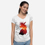 The Canyon's Guardian-womens v-neck tee-PencilMonkey