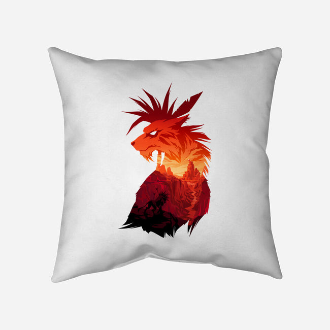 The Canyon's Guardian-none removable cover throw pillow-PencilMonkey