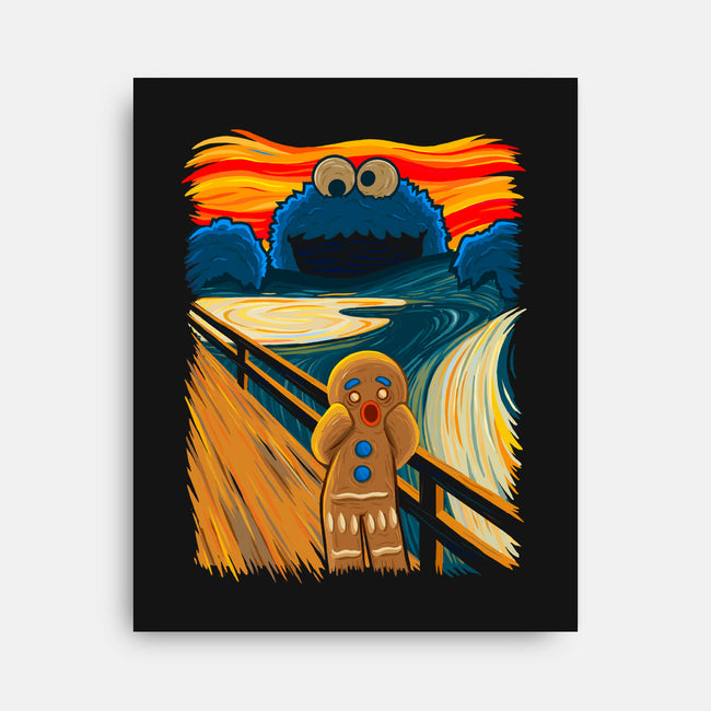The Cookie Muncher-none stretched canvas-IdeasConPatatas