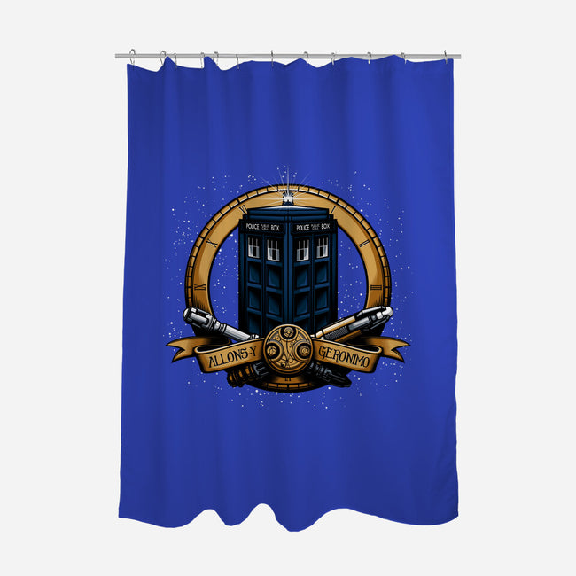 The Day of the Doctor-none polyester shower curtain-Six Eyed Monster