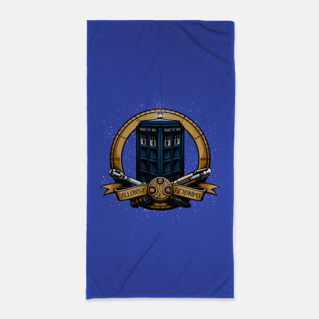 The Day of the Doctor-none beach towel-Six Eyed Monster