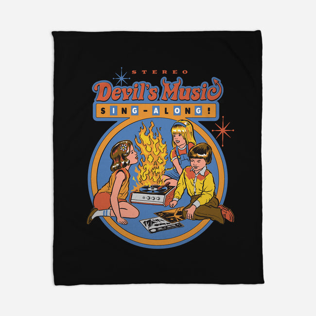 The Devil's Music-none fleece blanket-Steven Rhodes